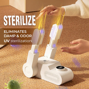 RETRACTABLE ULTRAVIOLET STERILIZING ELECTRIC SHOE DRYER