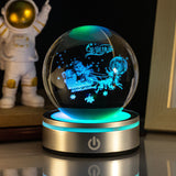 3D Luminous Crystal Globe