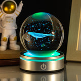 3D Luminous Crystal Globe