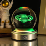 3D Luminous Crystal Globe