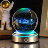 3D Luminous Crystal Globe