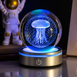 3D Luminous Crystal Globe