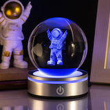 3D Luminous Crystal Globe