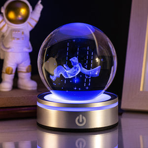 3D Luminous Crystal Globe